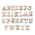 thumbnail image 1 of Spptty Mixed Wooden Numbers, 200Pcs Mixed Wooden A-Z Letters/0-9 Numbers Unpaint DIY Decoations Kids Early Learning Toys, Wooden Letters, 1 of 2