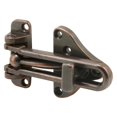thumbnail image 1 of Prime Line U11317 3.87 x 2.5 in. Hinged Bar Lock High Security Door Guard, Classic Bronze Finish, 1 of 1