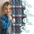 thumbnail image 3 of Blackout Kids Curtains,Boho Bohemia Geometric Line Art Childrens Insulated Curtains Set Of 2,Bedroom Essentials,Toddler Room Decor 42"x84"(106x213cm), 3 of 4