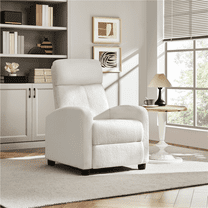 Renwick Modern Bounce Recliner Chair with Pocket Springs for Living Room, Cream