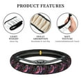 thumbnail image 6 of Fotbe Glowing Leaf Bird for Steering Wheel Cover Universal 15 in Car Accessories for Men Women,Steering Wheel Protector Comfortable Protective Case for SUV Sedan Decor, 6 of 8