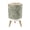 Color 4, variant on Small Trash Can with Lid Dark Geometric Wood Metal Wall Panels Warm Backlit Lines Modern 3D 1.8 Gallon Dog Proof Trash Can Round Garbage Can Waste Bin Wastebasket for Bathroom Bedroom Living Room