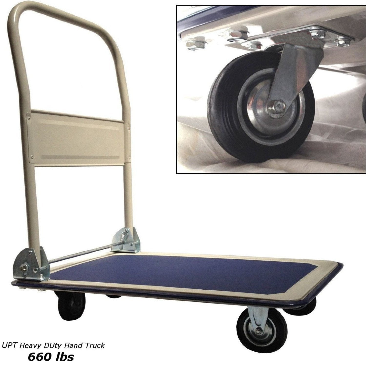 lavohome super heavy duty platform truck hand cart folding collapsible warehouse dolly 660 lbs capacity walmartcom - Heavy Duty Hand Truck lavohome super heavy duty platform truck hand cart folding collapsible warehouse dolly 660 lbs capacity walmartcom - Heavy Duty Hand Truck