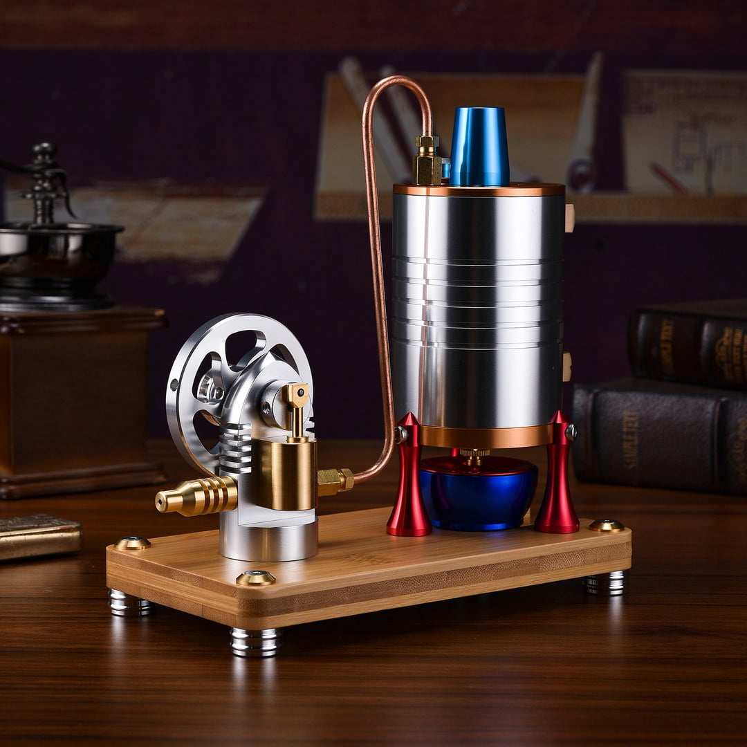 ENGINEKIT K006 Miniature Vertical Boiler Steam Startable DIY Engine Model Kit for Recearch Education
