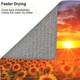 thumbnail image 6 of Naloa Sunset Golden Sunflower Field Dish Drying Mat for Kitchen Counter, Heat Resistant Drainer Mats, Absorbent Draining Mat,Dish Rack Pad,16"x18", 6 of 8