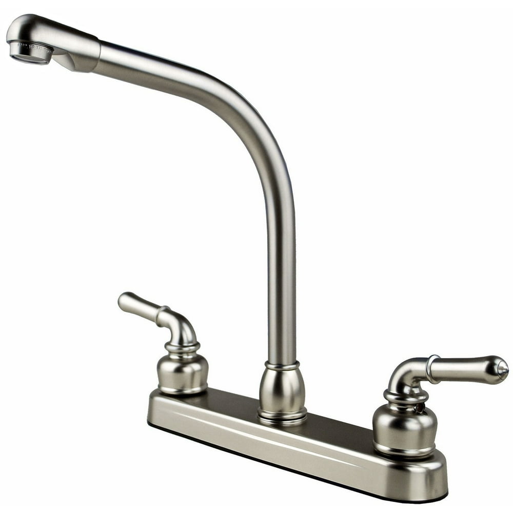 RV / Mobile Home Travel Trailer High Rise Kitchen Sink Faucet