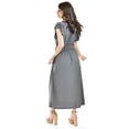 thumbnail image 3 of Vestido largo manga volantes Roman Fashion /Juvenil, 9940-SO (Gris) gris CH, 3 of 5