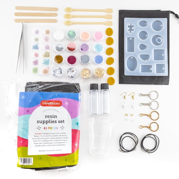 Incraftables Epoxy Resin Kit for Beginners, Resin Supplies Set for DIY Crafts, Casting, Art, Jewelry