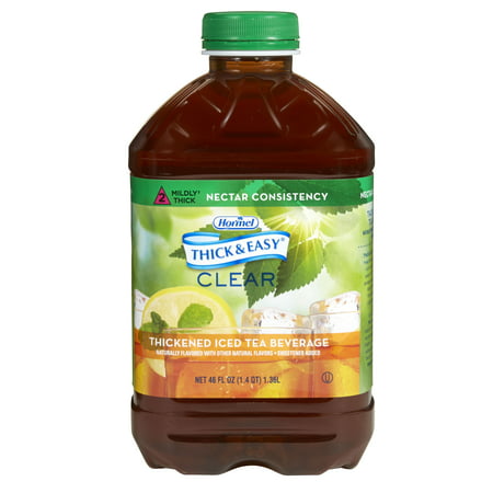 Thick & Easy Clear Thickened Iced Tea, Nectar Consistency, 46 Ounce (Pack of