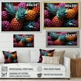 thumbnail image 4 of Designart "Nectar From A Neon Pineapple III" Pineapples Floater Framed Wall Art Prints, 4 of 5
