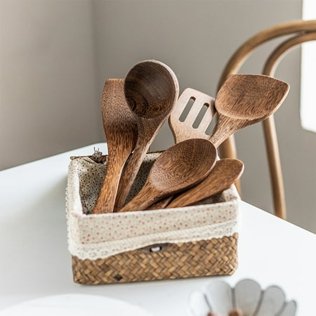 

Hariumiu Kitchen Long Handle Ergonomic Rice Spoon Wood - Practical and Eco-Friendly Rice Scoop for Home Cooking