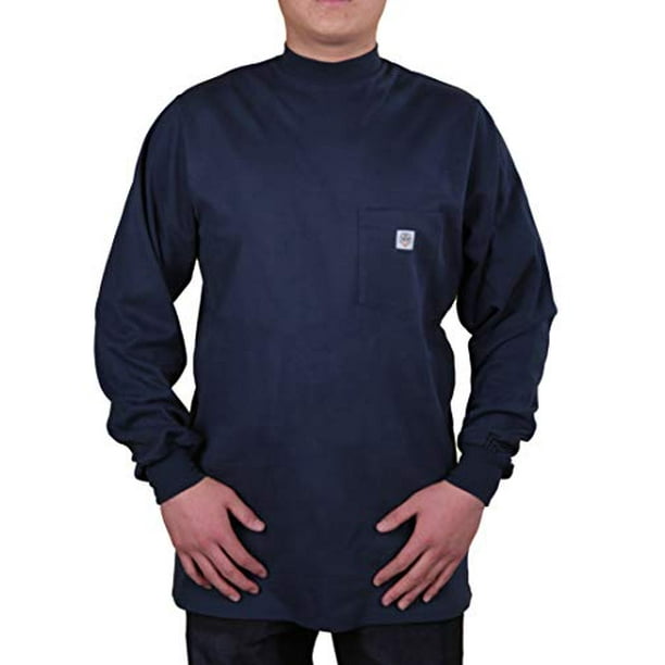 Ur Shield Fire Resistant 7 oz. Cotton Long Sleeve Henley FR TShirt