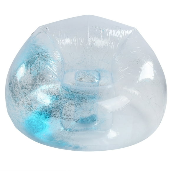 XYCCA Canapé Portable PVC Simple Gonflable Extérieur Maison Adulte Transparent à Paillettes Inclinable-082301