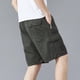 thumbnail image 4 of Ceisia Men's Fashion Casual Workwear Stretchy Gift Waist Multiple Zipper Pockets Solid Half Shorts - All-Season Outdoor Daily P ants, 4 of 6