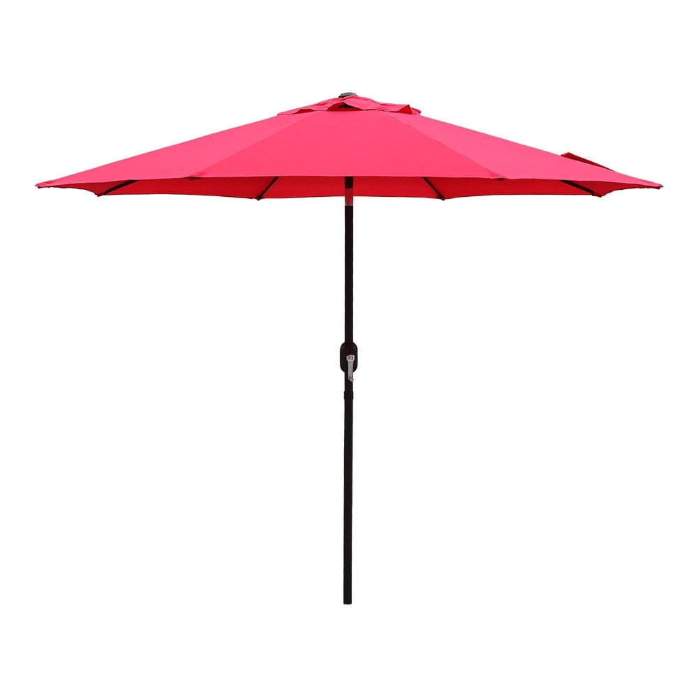 7.5 ft patio umbrella with crank multi color Blissun Umbrella, Yard Umbrella, Outdoor Market Push Button Tilt (Blue&White) and everyday comfort Kool 7.5ft Patio Umbrella with