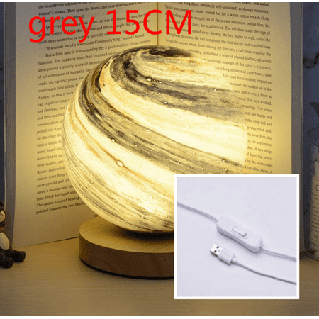 

Toyella Creative LED moon light bedroom star light Grey 15cm Button