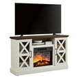 thumbnail image 5 of Mainstays Farmhouse Fireplace TV Stand for TVs up to 55", off White/Walnut, 5 of 13
