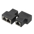 thumbnail image 2 of 1 à 2 Câbles Réseau Ethernet RJ45 Adaptateur de Fiche Répartiteur, 2 of 6