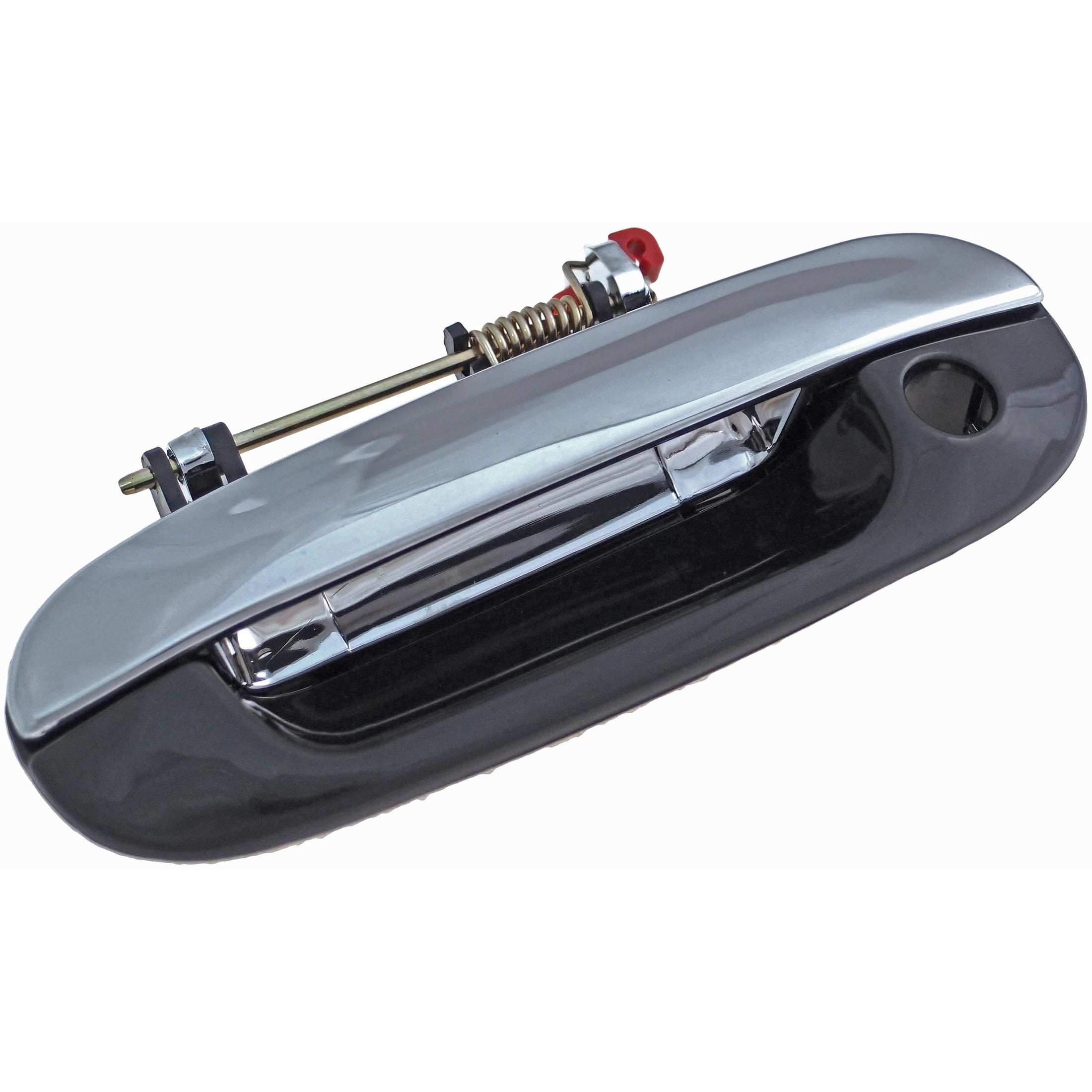 Dorman 83371 Front Driver Side Exterior Door Handle for Specific Models, Chrome Lever and Black Housing