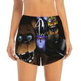 thumbnail image 4 of Lsque Five Nights At Freddy'S Printed Women's Running Shorts with Liner Pockets,Elastic Quick Dry Workout Athletic Gym Yoga Shorts,Womens High Waist Shorts-Medium, 4 of 9