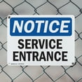 thumbnail image 5 of (2 Pack) Service Entrance OSHA Notice Sign 18 Inch X 12 Inch Indoor / Outdoor Rust-Free Aluminum Metal Signs for Workplace, Workshop, and Construction Site, Made in the USA, 5 of 8