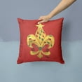 thumbnail image 2 of Christmas Fleur de lis Tree with lights Fabric Decorative Pillow, 2 of 4