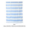 thumbnail image 2 of unbranded De Voile Azul Con Rayas Para Y Dormitorio De Poliéster Translúcido Y, 2 of 6