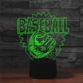 thumbnail image 4 of YSITIANNA 3D Play Baseball Gloves Remote Control 16 Color Night Lights Illusion Acrylic LED Table Bedside Lamp Children Bedroom Desk Decor Birthday Gifts Toy for Kids STNL#2670, 4 of 8