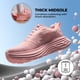 thumbnail image 2 of Zapatillas para caminar para mujer NORTIV 8 rosas talla 9 acolchonadas y transpirables, 2 of 9