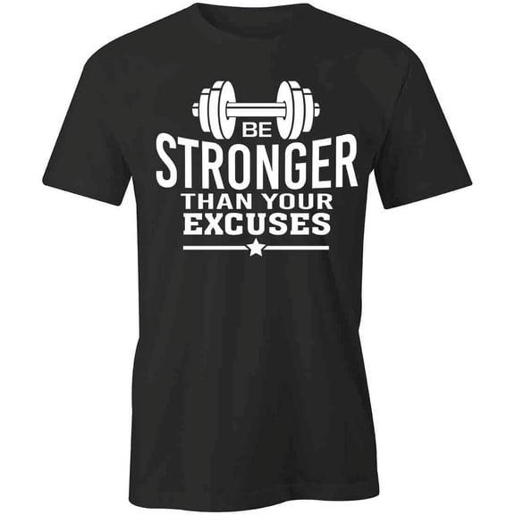 Be Stronger T-Shirt | Motivational Quote Black Tee Gift