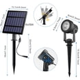 thumbnail image 5 of Solar Spot Lights Outdoor, Landscape Spotlights IP65 Waterproof 9.8ft Cable, Dusk to Dawn Solar Uplights for Trees Garden Yard Driveway Porch Walkway Pool (6-in-1, 6000K Cool White), 5 of 14