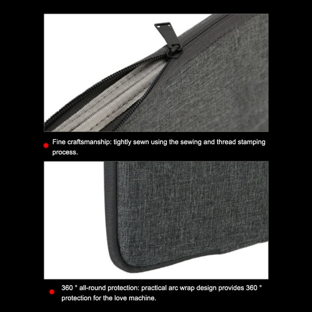 Baohd Sac de Transport Universel pour Ordinateur Portable Anti-Rayures Fermeture Éclair Polyester Noir 14 Pouces