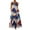 Blue formal dresses, variant on Wycnly Formal Dresses for Women Plus Size Loose Pocket Swing Fashion Tunic Tank Long Dresses V-Neck Sleeveless Color Patchwork 2024 Summer Maxi Dress Light Blue m