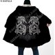 thumbnail image 1 of Capa gruesa y cálida con capucha para hombre, abrigo de armadura vikinga con símbolo de tatuaje, abrigo con estampado 3D, bata de lana a prueba de viento, manta con capucha-4, 1 of 4