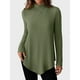 thumbnail image 2 of Tops de trabajo para mujer,Camiseta informal de manga larga con cuello redondo para mujer, blusa de poliéster, corte suave y cómodo, largo regular para uso diario, sopatenor, 2 of 9