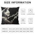 thumbnail image 5 of YINGXI Funny Skull Hand and Gray Cat Throw Pillow Covers，Cat Lovers Gift，Hallowmas Farmhouse Outdoor Cat Lovers Room Throw Pillow Case Cushion Cover Couch Decorative Square 12x12in, 5 of 5