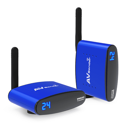 Wireless Signal Transmitter,5.8G Wireless Signal Sender Transmitter Receiver for AV TV STB Audio (Best Av Sender Receiver)