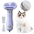 thumbnail image 2 of Ceimmolca 5 In 1 600W Rechargeable Pet Grooming Hair Dryer Brush Portable Steam Spray Cat Comb Self Cleaning Cat Grooming Brush Massage With Release Button For Dogs/Cats Ideal Fo, Purple, 2 of 9