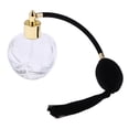 thumbnail image 2 of Crystal Vintage Glass Empty Refillable Perfume Bottle with Spray 100ML Black, 2 of 6