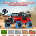 thumbnail image 2 of YunTopKids 24 Volt Ride on Toys, 2 Seater Electric Battery Powered Toys Car with 800W Powerful Motors, 3 Speeds, LED Lights, Bluetooth Music,Red, 2 of 8
