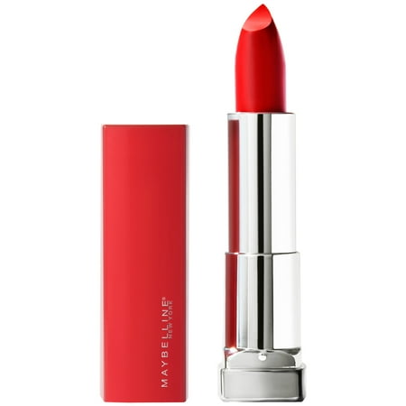 Maybelline Color Sensational Made For All Lipstick, Red For Me, Matte Red Lipstick, 0.15 (Best Drugstore Dark Red Matte Lipstick)