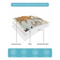 thumbnail image 5 of Quilts Twin-XL Size Bedding Set, Rustic Cat Lightweight Quilted Comforter, Funny Cute Fish Leaves Bubble Soft Reversible Bedspread Coverlet with Pillow Covers for All Season, 68" x 98", 5 of 7