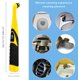 thumbnail image 4 of Cepillo de limpieza eléctrico, fregadora eléctrica oscilante, herramienta de limpieza, cepillo doméstico para baño, cocina (amarillo), 4 of 5