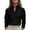 Black-Shirts for women, variant on FNFYFH Long Sleeve Cotton Shirts for Women V Neck Mandarin Collar Shirt Business Casual Tops