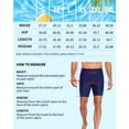 thumbnail image 2 of Charmo Men's Thight Swimming Shorts Quick Dry Athletic Swim Trunks High Waisted Swimsuit Bottoms, 2 of 8