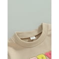 thumbnail image 5 of Bagilaanoe Toddler Baby Girl Casual Sweatshirt Long Sleeve Letter Print Pullover 6M 12M 18M 24M 3T 4T Kids Fall Loose Tee Tops, 5 of 7