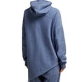 thumbnail image 2 of LNDR Women's Marl Asymmetrical Dupla Hoodie, Blue, Large, 2 of 2