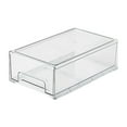 thumbnail image 3 of GROWTH TANK Desk Organizer with Drawer Multifunctional Dustproof Makeup Holder Organiser Medium Clear, 3 of 9