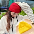thumbnail image 4 of sweethay Sombreros para mujer Sombreros Accesorio de ropa Sombrero para adultos Cubierta para el cabello Cómodo Sombrero de punto flexible para Sombreros Amarillo brillante, 4 of 6