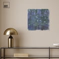 thumbnail image 3 of Claude Monet-Blue Water Lilies Blue Monet Art Prints Canvas Wall Art by Art Remedy, Gallery Wrapped, 16"x16", 3 of 7
